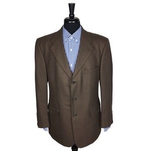 Joseph & Lyman Laine Men’s 100% Cashmere Brown Blazer Sport Jacket Size 42R